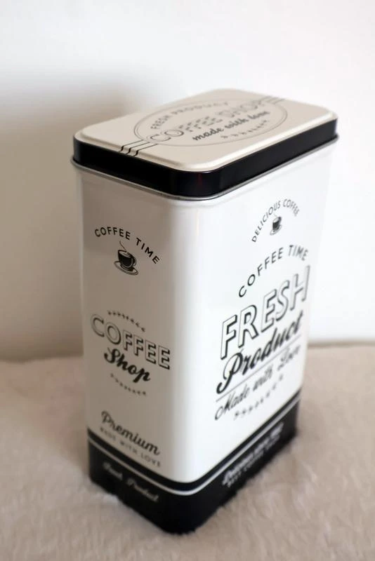 Lata Café Vintage Blanc et Noir 1500ml – photo 2